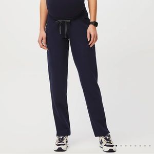 Figs yola maternity navy scrub pants